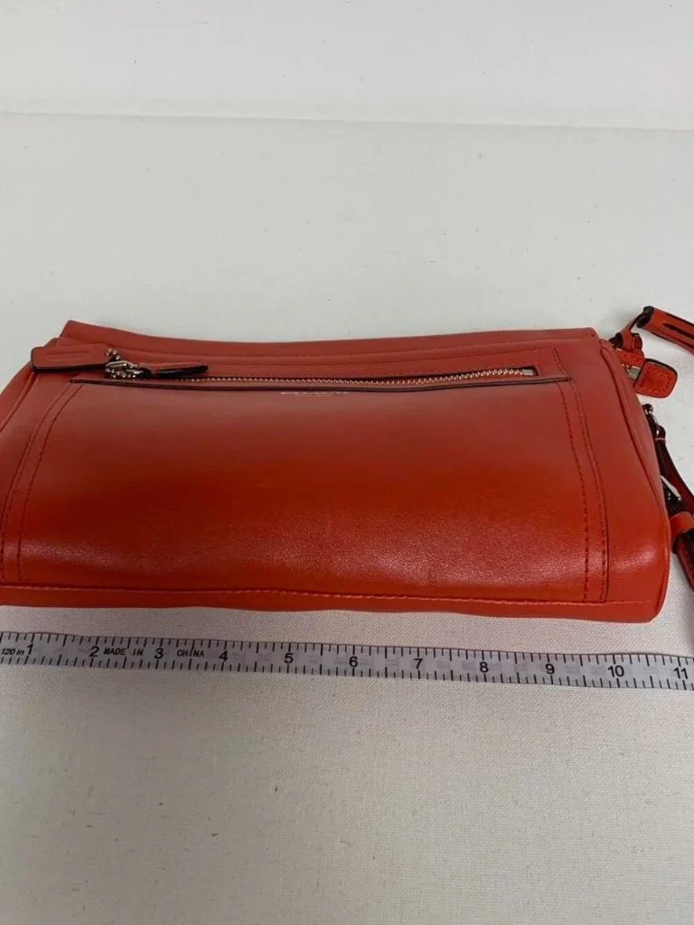 Vibrant red Coach Legacy Leather